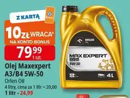 E.Leclerc Olej silnikowy max expert 5w30 a3/b4 Orlen Oil oferta