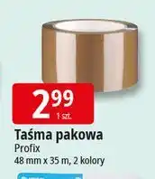 E.Leclerc Taśma pakowa brązowa 35 m x 48 mm Profix oferta