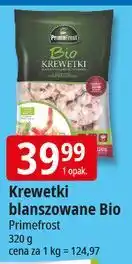 E.Leclerc Krewetki blanszowane obrane z ogonkiem bio Primefrost oferta
