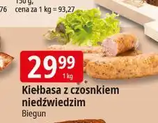 E.Leclerc Kiełbasa z czosnkiem niedźwiedzim Biegun oferta