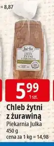 E.Leclerc Chleb żytni z żurawiną Piekarnia Julka oferta