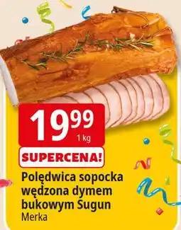 E.Leclerc Poledwica sopocka wędzona dymem bukowym sugun oferta