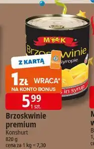 E.Leclerc Brzoskwinie połówki w lekkim syropie M&K oferta