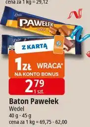 E.Leclerc Baton śmietankowy E. Wedel Pawełek oferta