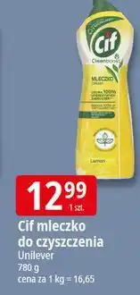 E.Leclerc Mleczko do czyszczenia z mikrokryształkami lemon Cif Cream oferta