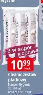 E.Leclerc Płatki kosmetyczne pure effect okrągłe Cleanic oferta