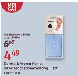 Rossmann Zawieszka do samochodu świeże pranie Aroma Home & Dorota oferta