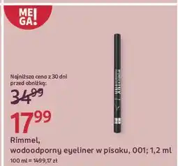 Rossmann Eyeliner w pisaku 001 black Rimmel Wonder'ink oferta