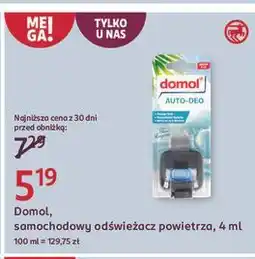 Rossmann Odświeżacz samochodowy blue lagoon Domol oferta