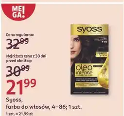 Rossmann Farba do włosów czekoladowy brąz 4-86 Syoss Oleo Intense oferta