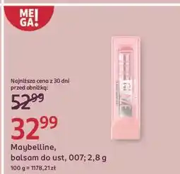 Rossmann Balsam do ust 007 Maybelline Lifter Glaze oferta