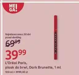 Rossmann Pisak do brwi dark brunette L'oreal Paris oferta