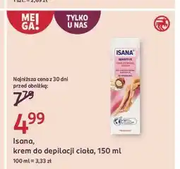 Rossmann Krem do depilacji ciała sensitive Isana oferta