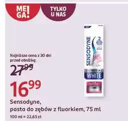 Rossmann Pasta do zębów clinical white Sensodyne oferta