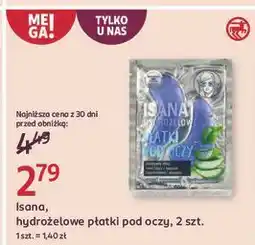 Rossmann Płatki pod oczy hydrożel aloes Isana oferta