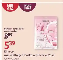 Rossmann Maska rozświetlająca Kimoco Beauty oferta