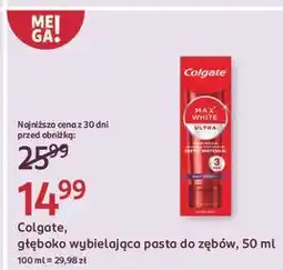 Rossmann Pasta do zębów Colgate Max White Ultra Active Foam oferta