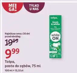 Rossmann Pasta do zębów white on fresh & Tołpa oferta