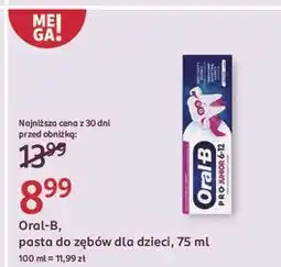 Rossmann Pasta do zębów 6-12 lat Oral-B Pro Junior oferta