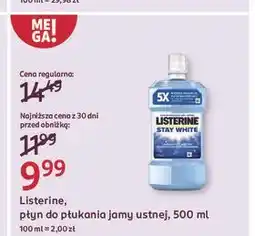 Rossmann Płyn do płukania ust Listerine Stay White oferta