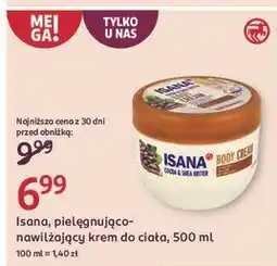 Rossmann Krem do ciała z masłem shea i kakao Isana oferta