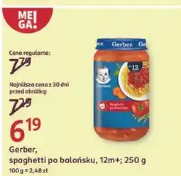 Rossmann Obiadek spaghetti po bolońsku Gerber Junior oferta