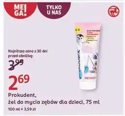 Rossmann Żel do mycia zębów truskawka Prokudent oferta
