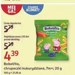Rossmann Chrupki kukurydziane delikatnie marchewkowe Bobovita Mniam Bio oferta