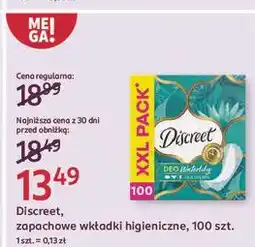 Rossmann Wkładki higieniczne deo waterlily Discreet oferta