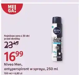Rossmann Antyperspirant fresh Nivea Men Invisible Black & White oferta