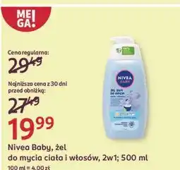 Rossmann Delikatny żel do mycia ciała i włosów Nivea Baby oferta