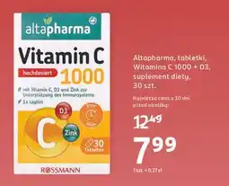 Rossmann Witamina c + d3 Altapharma oferta
