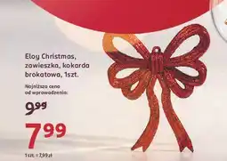 Rossmann Zawieszka świąteczna kokarda Eloy Christmas oferta