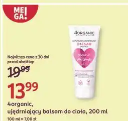 Rossmann Balsam do ciała ujędrniający 4Organic oferta