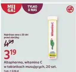 Rossmann Tabletki musujące witamina c Altapharma oferta