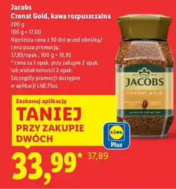 Lidl Kawa rozpuszczalna Cronat Gold Jacobs oferta