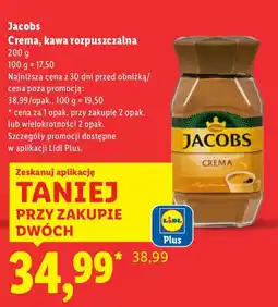 Lidl Kawa rozpuszczalna Crema Jacobs oferta