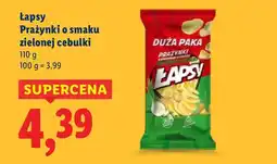 Lidl Prażynki o smaku zielonej cebulki Łapsy oferta