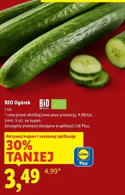Lidl BIO ogórek Lidl oferta