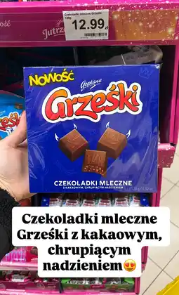 Dino Czekoladki mleczne Grześki z kakaowym, chrupiącym nadzieniem Goplana oferta