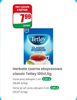 Dino Herbata czarna ekspresowa classic Tetley oferta