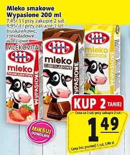 Prim Market Mleko smakowe Wypasione 200 ml różne smaki (truskawkowe, czekoladowe, waniliowe) MLEKOVITA oferta