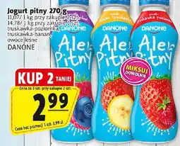 Prim Market Jogurt pitny 270 g różne smaki (truskawka-banan, truskawka, owoce leśne) DANONE oferta