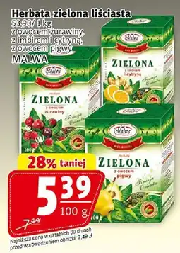 Prim Market Herbata zielona liściasta MALWA oferta