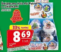 Prim Market Świąteczna kula pół Patii z cukierkami Tin Ball MAXCO oferta