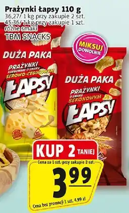 Prim Market Prażynki łapsy duża paka różne smaki TBM SNACKS oferta