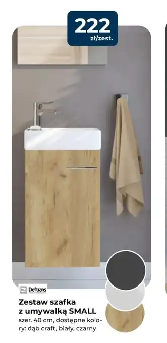 Mrówka Szafka z umywalką Deftrans oferta