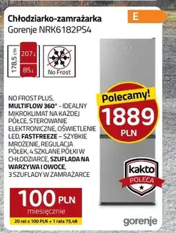 Kakto Chłodziarko zamrażarka Gorenje oferta