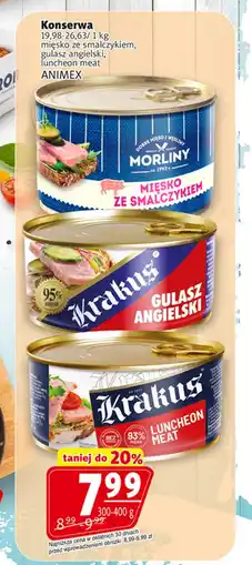 Prim Market Konserwa mięsna Animex oferta