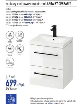 Cersanit Szafka z umywalką Cersanit oferta